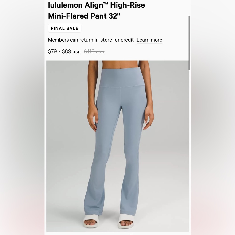 🍋Lululemon Mini Flare 4